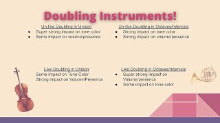 Orchestration 101 Doubling Instruments [upl. by Acemaj572]