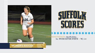 Suffolk Scores Womens Soccer vs Worcester State W 10 [upl. by Luebke]