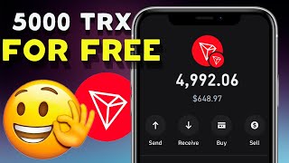 Earn 5000 FREE TRX with Quick Withdrawal [upl. by Sulakcin]