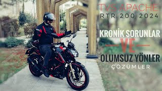 TVS APACHE RTR 200 5BÖLÜM KRONİK SORUNLAR  OLUMSUZ YÖNLERİ VE ÇÖZÜMLERİ [upl. by Sicnarf]