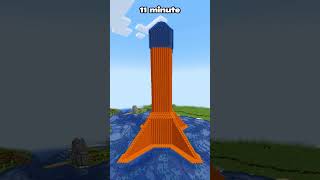 MINECRAFT  TOWER AT DIFFERENT TIMES😍 WORLDS SMALLEST VIOLIN minecraft shorts [upl. by Savory]