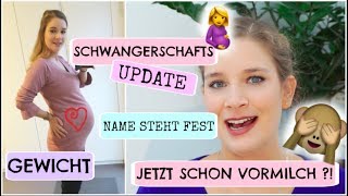 SCHWANGERSCHAFTS UPDATE 🤰l 23 SSW  25 SSW l GEWICHT l Übungswehen l NAME l VORMILCH l HelloCathi [upl. by Arada335]