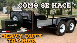 CÓMO HACER UN TRAILER o Remolque para Carga Pesada  Parte 1 Estructura y rampas  TRAILERSUY [upl. by Sherer]