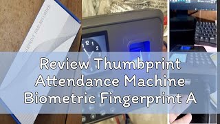 Review Thumbprint Attendance Machine Biometric Fingerprint Attendance Machine English Version finge [upl. by Akel19]