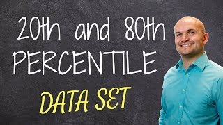 How to find the 20th and 80th percentile of a data set [upl. by Ellinehc]