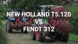 On test New Holland T5120 v Fendt 312 [upl. by Cy]