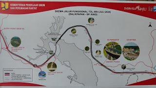 TERUS DI SIAPKAN JALUR FUNGSIONAL JALAN TOL IBU KOTA NUSANTARA JULI 2024 22 Mei 2024 [upl. by Pinchas]