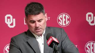 Oklahoma Football OC Seth Littrell Tennessee postgame [upl. by Benetta]