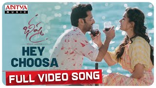 Hey Choosa Full Video Song  Bheeshma Movie  Nithiin Rashmika Venky Kudumula  Mahati Swara Sagar [upl. by Nnaj]