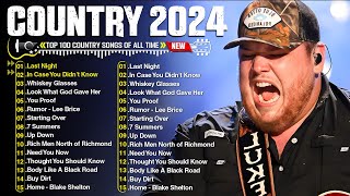 Country Music 2024 Morgan Wallen Luke Combs Chris Stapleton Brett Young Luke Bryan Kane Brown [upl. by Torrlow604]