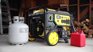 Champion 8500Watt Dual Fuel Portable Generator with CO Shield® Model 201083 [upl. by Toombs702]