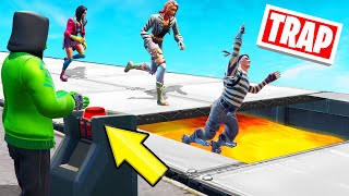 TROLLING My FRIENDS With A SECRET TRAP Fortnite Trap Deathrun [upl. by Joyann]