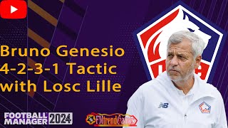 Bruno Genesio Tactic with Losc Lille for 2425 Season in FM24 [upl. by Nosidam]