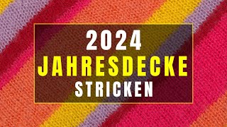 Jahresdecke 2024 stricken  Die Planung meiner Temperaturdecke [upl. by Adimra]