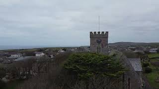 DJI Mini 2 Pendeen Cornwall Drone view of the local Church from the air [upl. by Westley461]