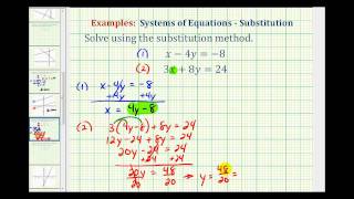 Ex 3 Solve a System of Equations Using Substitution [upl. by Runck]