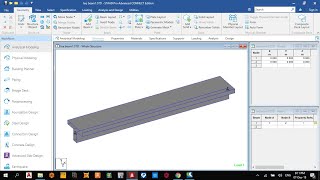 design of a tee beam using staad pro connect edition day 7 [upl. by Enileme]