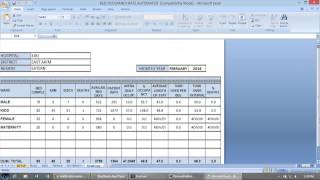 Copy of EXCEL AUTOMATED OUTIN PATIENT AND BED UTILIZATION [upl. by Iraam390]