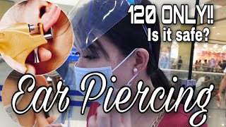 UNISILVER EAR PIERCING UPDATED PRICE  HAVING MY HIGH LOBE PIERCED  Nicah Manuel [upl. by Risser290]