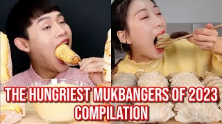 the HUNGRIEST mukbangers of 2023 so far [upl. by Lucine]