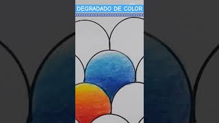 💥DEGRADADO DE COLOR TONOS AZULES Cómo hacer degradado paso a paso DrawingShortEasyArtShortShort [upl. by Lav]