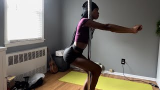 Pole conditioning exercises for beginners  Pole Fitness  Pole Dance  Warm ups [upl. by Alta]