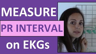 How to Measure a PR Interval on EKG Strip  How to Interpret EKGs [upl. by Jedthus]