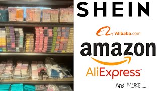 HUGE NAIL HAUL  ALIBABA  SHEIN  AMAZON  PART 1 [upl. by Blinnie]