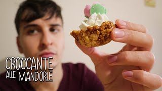 Dessert Veloce Croccante alle Mandorle con Panna montata [upl. by Rocher768]