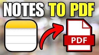 How To Convert Notes to PDF on iPhone [upl. by Obau]