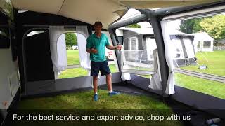 Kampa Grande Air Pro 330 amp 390 Awning Review [upl. by Aihsened368]