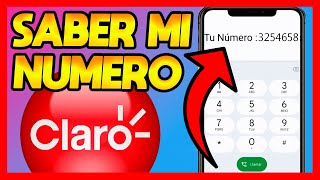 ✅COMO AVERIGUAR EL NUMERO DE UNA SIM CLARO [upl. by Nibor]