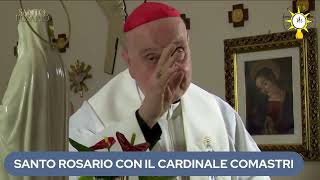 SANTO ROSARIO COL CARDINALE COMASTRI misteri della Gioia [upl. by Anaig610]