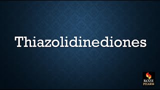 Thiazolidinediones pronunciation diabetes drug T2DM medicine How to say TZD [upl. by Akiehsal]