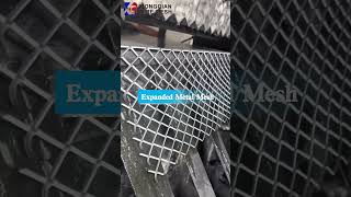 Expanded metal security mesh diamond shape exterior facade raised iron grid expanded metal mesh [upl. by Humfried]