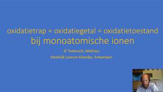 oxidatietrap oxidatiegetal oxidatietoestand bepalen in monoatomische ionen [upl. by Namso]