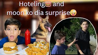 Wali ny diya moon ko surprise🤪 hotel pr wali ki masti or dance 🕺 scoby ny kiya attack 🦴😱 [upl. by Icats]