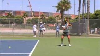 Francesca Schiavone BackHand  regular speed and slo mo [upl. by Eelac87]