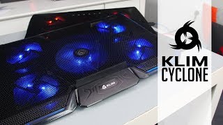 KLIM Cyclone  La base di raffreddamento più ampia per portatili da Gaming [upl. by Philina136]