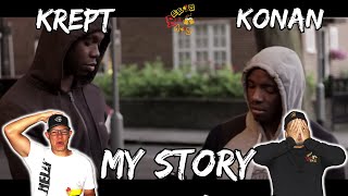 HOW DID THEY SURVIVE THIS  Americans React to Krept amp Konan  My Story [upl. by Atteuqihc73]