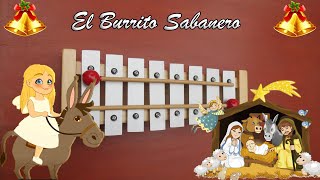 El Burrito Sabanero 🎅 xilófono canciones  SONGS ON XYLOPHONE Tutorial🎄 [upl. by Ellekcim]