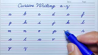 How to write English small letters  Cursive writing a to z  Cursive handwriting practice  abcd [upl. by Ferdy359]