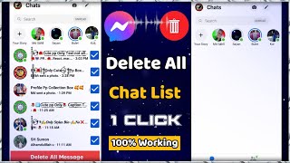 DELETE ALL FB MESSENGER MESSAGES in One CLICK 2023  How To Delete All Messenger Message at once [upl. by Sitra716]