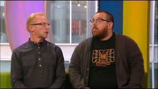 Simon Pegg Nick Frost BBC The One Show 2013 [upl. by Oelak639]