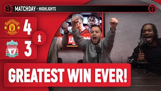 GREATEST WIN EVER  Man United 43 Liverpool WatchAlong Highlights [upl. by Merth]