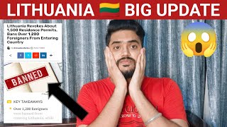 LITHUANIA 🇱🇹 WORK VISA amp VISA APPOINTMENTS BIG UPDATE  42 COMPANIES BLACK LISTED  LITHUANIA VISA [upl. by Aihcila993]