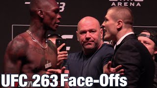 UFC 263 FaceOffs Adesanya vs Vettori HEATS UP [upl. by Lilla710]