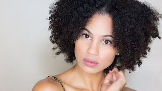 Natural Hair Fluffy Braid Out Tutorial [upl. by Leong94]