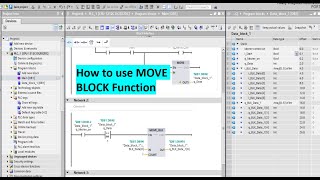 How to Use MOVE BLK in TIA PortalSIEMENS S71200 ProgrammingPart 1 [upl. by Lihas12]