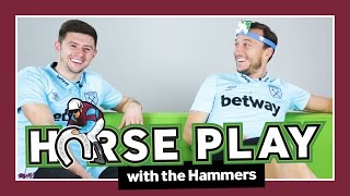 West Ham stars play hilarious horse name articulate [upl. by Dunstan]